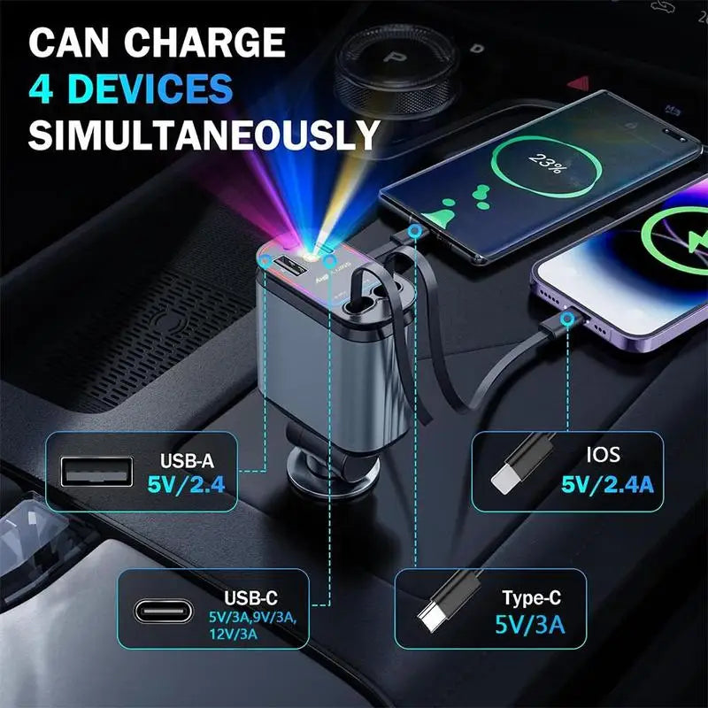 Starry Sky 4-in-1 Car Charger
